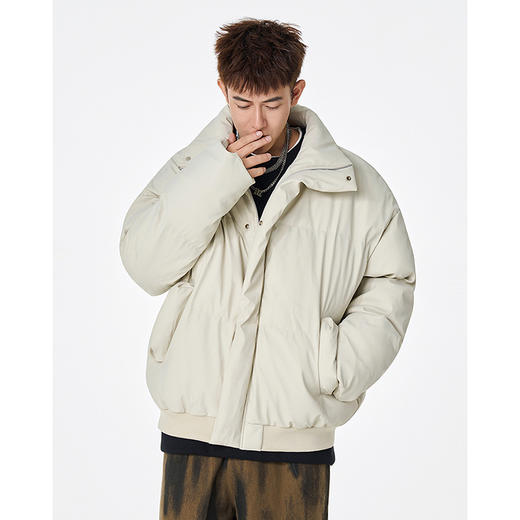 【买手优选HS】立领韩系感翻领冬季休闲时尚保暖男装棉服外套 商品图2