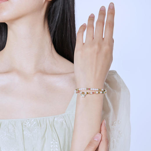 大英博物馆 博物志系列春日蝶舞珍珠双圈手链 商品图1