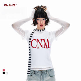 BJHG不计后果 美式短袖t恤女款夏季新款潮牌趣味字母印花修身上衣