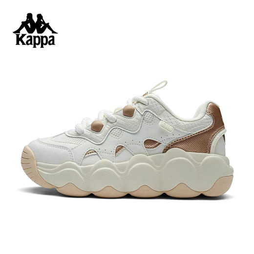 MJ| Kappa卡帕背靠背运动鞋女2026新款休闲厚底老爹鞋情侣复古面包鞋 商品图0