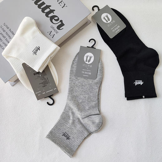 基础-简约胶印字母男袜-纪念日百货门店同款169445806 商品图8