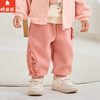 棉果果春季新品女童小线圈粉色花边甜美针织长裤M122200226119 商品缩略图0