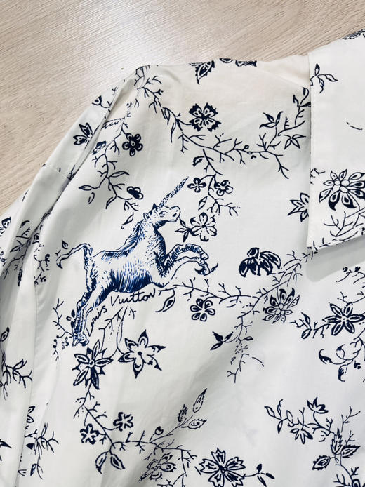 原单阔版型棉质青花瓷印花 商品图7