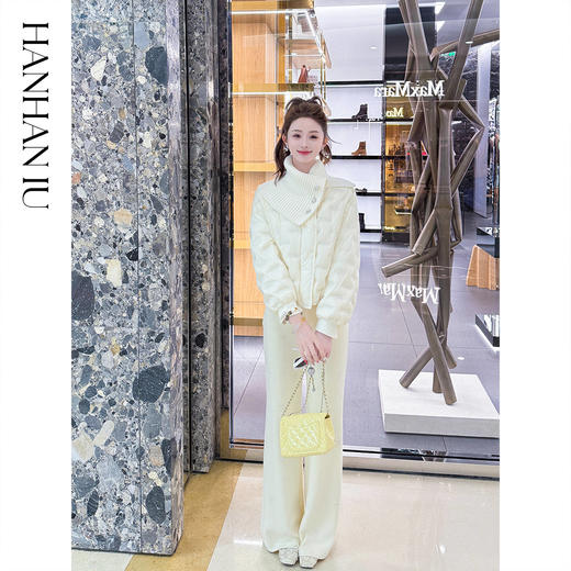 【孤品样衣，不退不换】【冬日白月光】高定进口科鲁达95白鹅绒保暖防风羽绒服秋冬款 商品图4