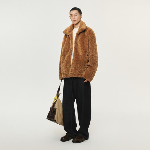 潮牌仿羊毛绒翻领冬季短外套美拉德风情侣保暖户外NP5ATJ09 商品图1