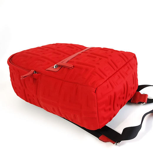 【闲置】FENDI芬迪8BZ040红色尼龙logo压印双肩包儿童款中性款260126NJS31 商品图7