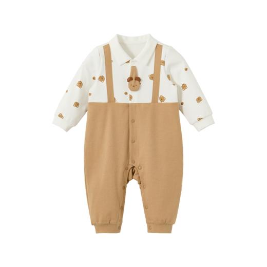 Cucutas男婴童连体服CY26SPW219咖白色调66#-90# 商品图8