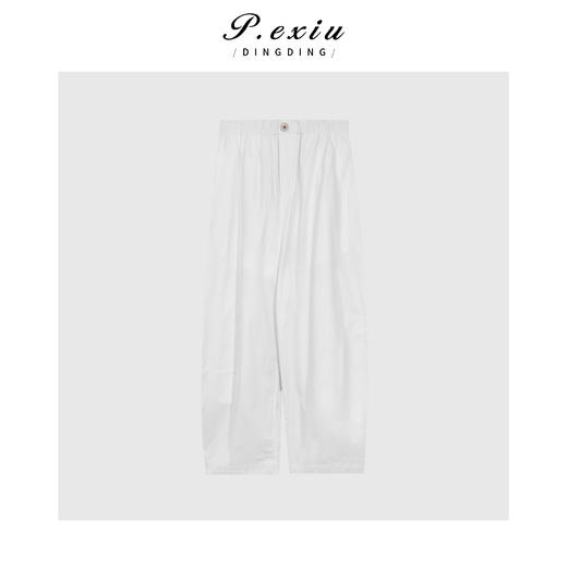 04-3潘依绣丁丁宠粉100%棉休闲百搭弯刀松紧腰休闲裤 T2503 商品图0