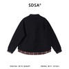 SDSA男装2026新款高贵轻奢时尚拼接假两件立领衬衫百搭时尚休闲 商品缩略图4