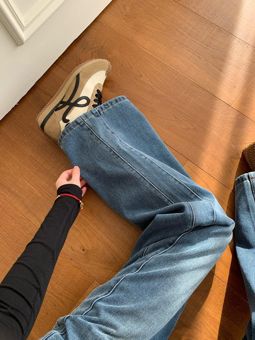 𝐋𝐨𝐞𝐰镰刀复古美式松弛感牛仔裤 商品图8