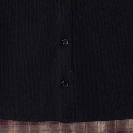 SDSA男装2026新款高贵轻奢时尚拼接假两件立领衬衫百搭时尚休闲 商品图2