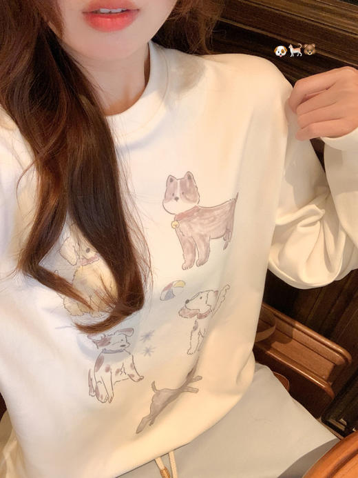 <曾小咸推荐>2.25现货秒杀 ！微信超特价！韩系可爱印花加绒长袖 日常139.99 立减80 秒杀59.99！！ 商品图9