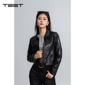 春上新酷飒机车显瘦炸街夹克皮衣2261026