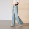 【100棉】三彩2026春季新款复古水洗收腰休闲裤牛仔裤长裤阔腿裤S 商品缩略图2