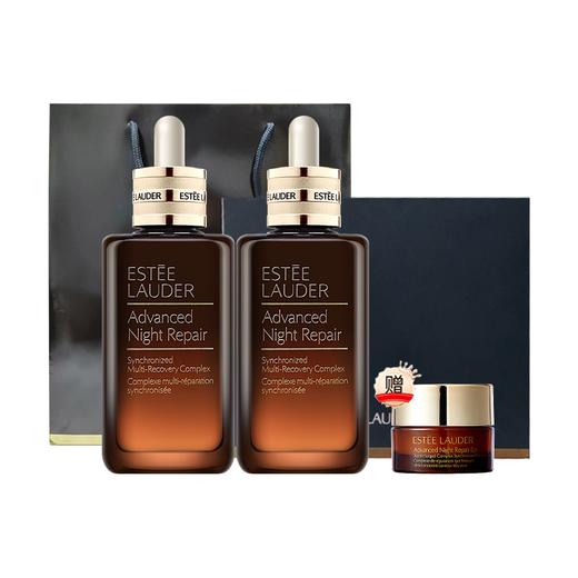 【送礼盒礼袋】 雅诗兰黛第七代小棕瓶精华100ml*2瓶 赠送小棕瓶眼霜5ml  一般贸易 商品图12