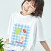 棵初26年夏季新款亲子中大女童水果图案印花短袖T恤纯棉宽松上衣 商品缩略图3