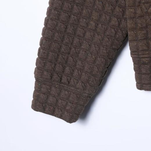 SDSA男装2026新款高贵轻奢美式复古小格子纽扣连帽卫衣外套百搭 商品图3