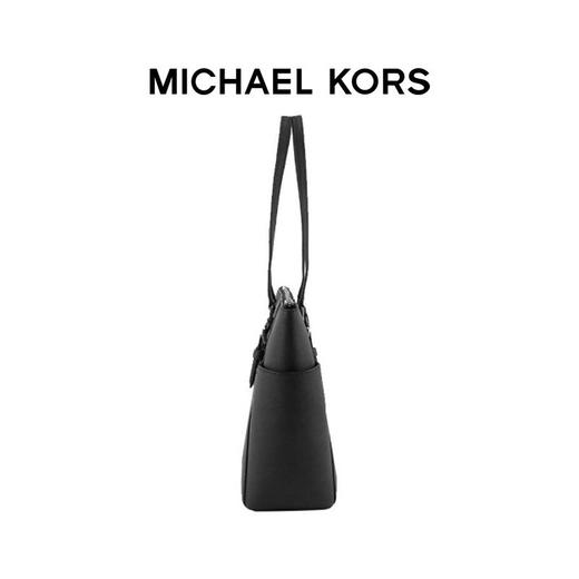 【品牌】MK Charlotte 大号Logo挂饰单肩手提托特女包黑色 商品图2