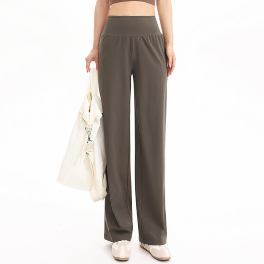 【3~5天发货】跃牌【美度空间】系列 NULS瑜伽阔腿裤女九分高腰宽松直筒山本裤通ADCK53006 商品图3