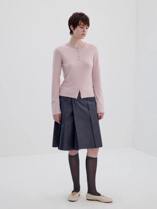 Simple Project/K2632/涂层不规则褶裥A字半裙 商品图4