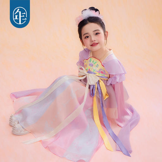 年衣童装汉服裙女童春季新款古装改良汉服唐装好春光汉服裙 商品图2