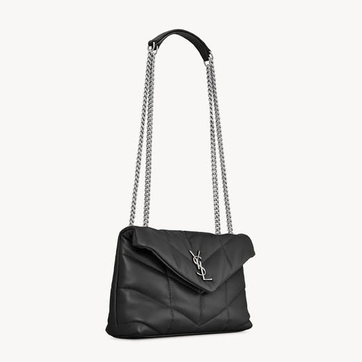 SAINT LAURENT 圣罗兰 女士迷你版经典LOULOU puffer单肩包 黑色 759337 1EL00 1000 商品图1