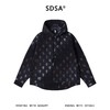 SDSA男装2026新款高贵轻奢韩版潮牌撞色十字印花按扣连帽衬衫百搭 商品缩略图0
