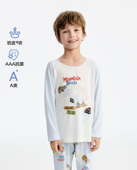 【5F】爱慕儿童奶皮露营之旅家居服上衣AK241L301