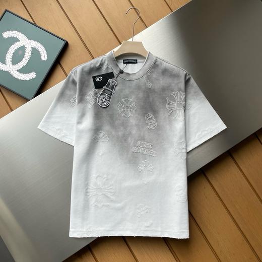 克罗心2026早春水洗做旧渐变短袖新品 商品图1