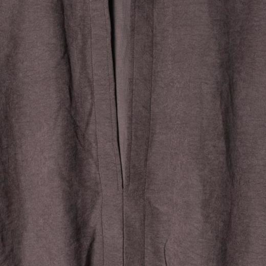 26CS20SDSA男装2026新款高贵轻奢韩版简约拼接前短后长套头立领衬衫百搭 商品图3