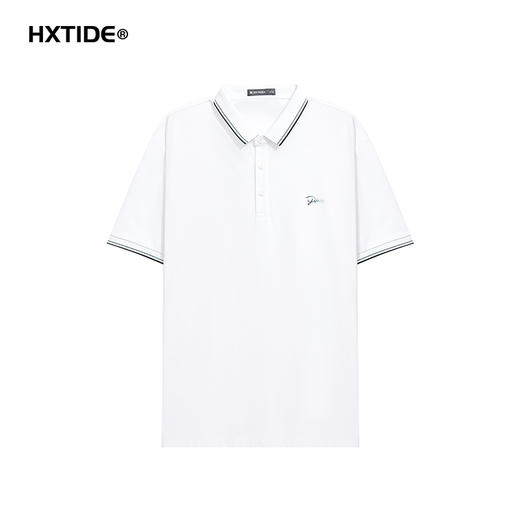 【新品上新】HX 夏季翻领短袖T恤合体版型抗菌凉感Y102520042101/02/03 商品图0