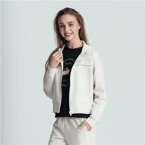 佐丹奴女装26年新款空气三明治拉链连帽外套05376124 商品图3