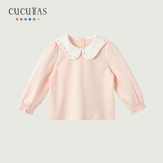 Cucutas女幼童长袖T恤CY26SPW637粉红80#-120# 商品图0