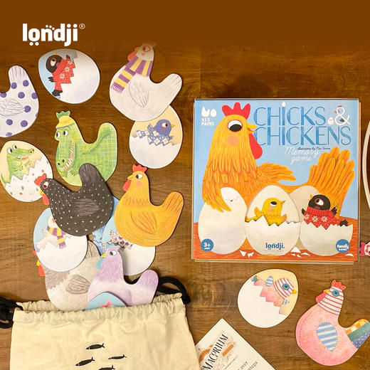 Londji 小鸡找妈妈 桌游 专注记忆 适合年龄3岁+ 西班牙玩具戏 DI022U 商品图4