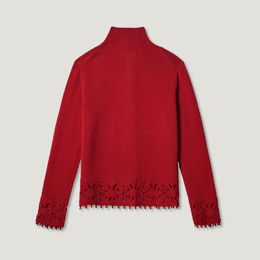 秋冬新款女式长袖针休闲织高领羊绒衫L805999 商品图2