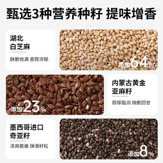 ⁴24.9元/2罐【亚麻籽芝麻盐】白芝麻+奇亚籽+亚麻籽+盐 可拌面可做沙拉 80g/瓶 YC04-CRMM-XSHF 商品图2