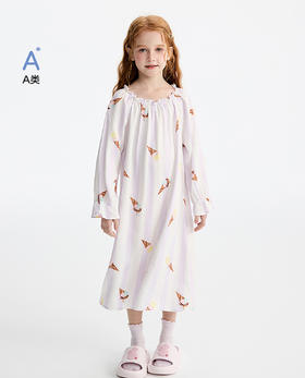 【5F】爱慕儿童条纹冰激凌长袖睡裙 AK144L431