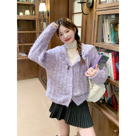 <曾小咸推荐>2.24现货秒杀 ！微信超特价！ 韩系立体钩花毛衣 日常229.99 立减130 秒杀99.99！！ 半裙 秒杀79.99！！ 商品图1