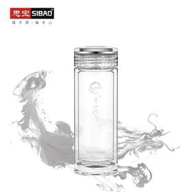 思宝官方旗舰店新品高山流水5678号双层玻璃杯男女通用茶杯礼盒装