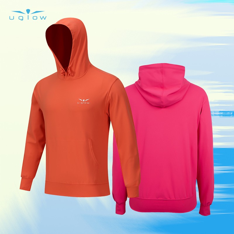 UGLOW连帽抓绒保暖卫衣 LIVE HOODED男女款户外跑步运动马拉松带帽保暖抓绒