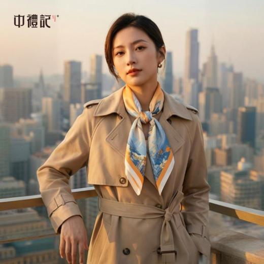 深圳手信 中礼记《湾映鹏城》丝巾礼盒 商品图3