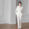 法小曼*子珍白色西装外套女高级感醋酸缎面新中式国风西服套装2026春季新款 商品缩略图0