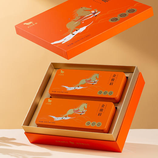 八马茶业 | 武夷金骏眉红茶特级红茶欢腾礼盒装320g 商品图6
