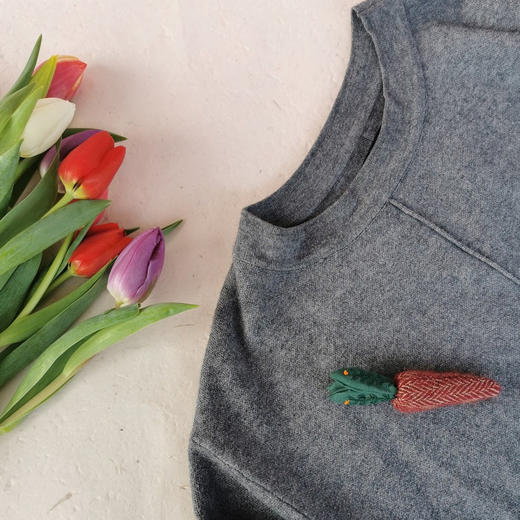 心艺珍藏：MADE51x Uma Wang 胡萝卜胸针 Carrot Brooch 商品图4