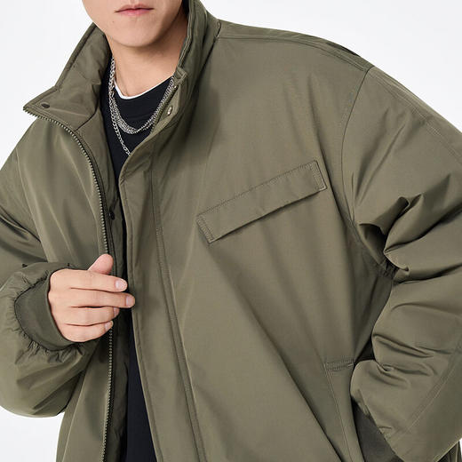 【买手优选HS】立领设计舒适防风保暖百搭棉服外套 商品图10