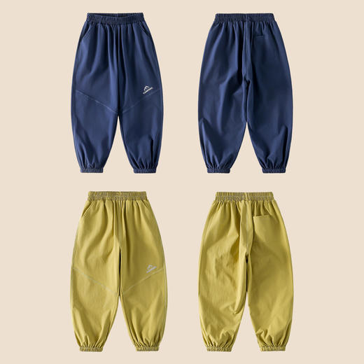 棉花堂春款触肤凉感轻户外童装梭织长裤-FD61095 商品图4