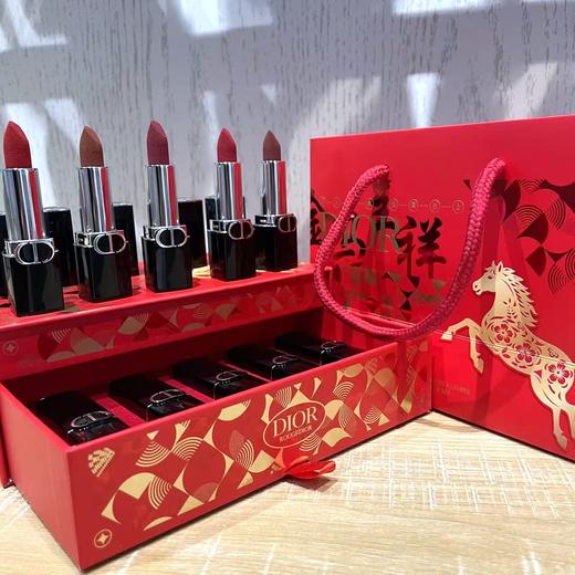 严选 | Dior迪奥马年限定丝绒口红礼盒1.5g*5支（#999丝绒+#720丝绒+#188丝绒+#228丝绒+#888丝绒）抽屉款礼盒 商品图1