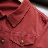 （3-5天发货）ORIGNAL&CO波尔多红牛仔外套，开春氛围感绝了，超显白、巨高级！纯棉水洗牛仔 商品缩略图6