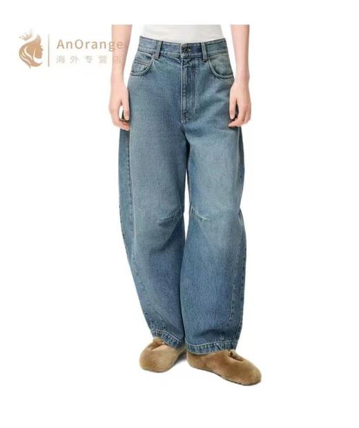 𝐋𝐨𝐞𝐰镰刀复古美式松弛感牛仔裤 商品图3