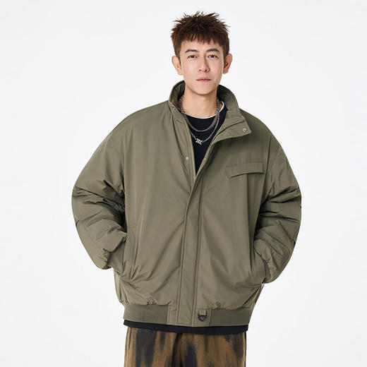 【买手优选HS】立领设计舒适防风保暖百搭棉服外套 商品图6